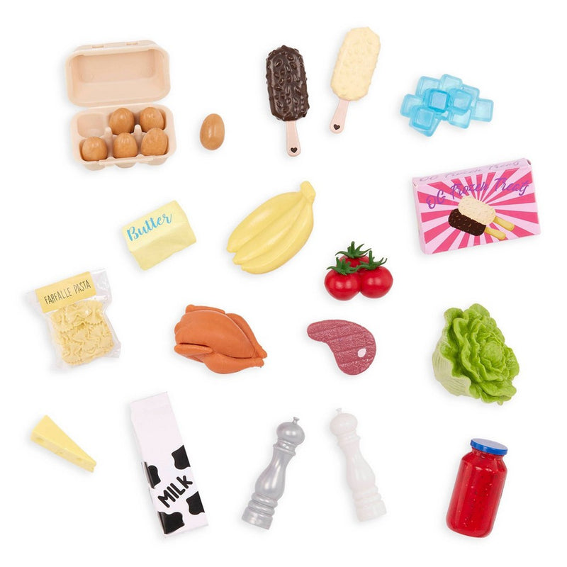 Our Generation Light-Pink Gourmet Kitchen & Play Food Accessory Set for 18" Dolls