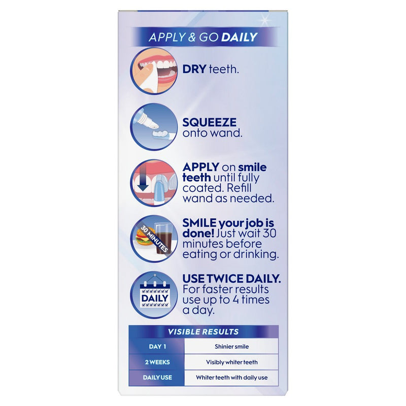 Crest 3DWhite Daily Whitening Serum Advanced Enamel White Teeth Whitening Treatment 0.63 oz (18g)
