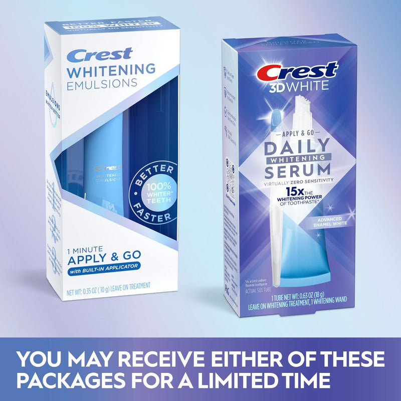 Crest 3DWhite Daily Whitening Serum Advanced Enamel White Teeth Whitening Treatment 0.63 oz (18g)