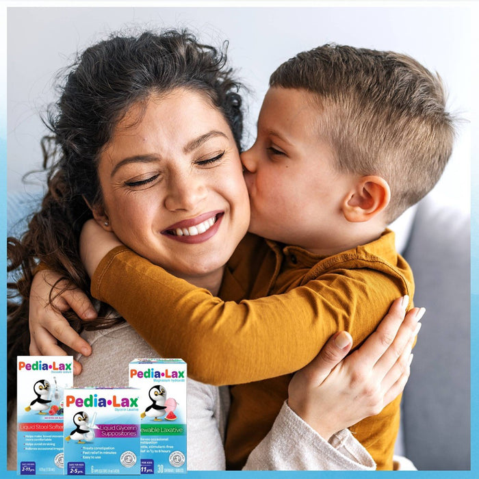 Pedia-Lax Laxative Liquid Glycerin Suppositories for Kids - Ages 2-5 - 6ct