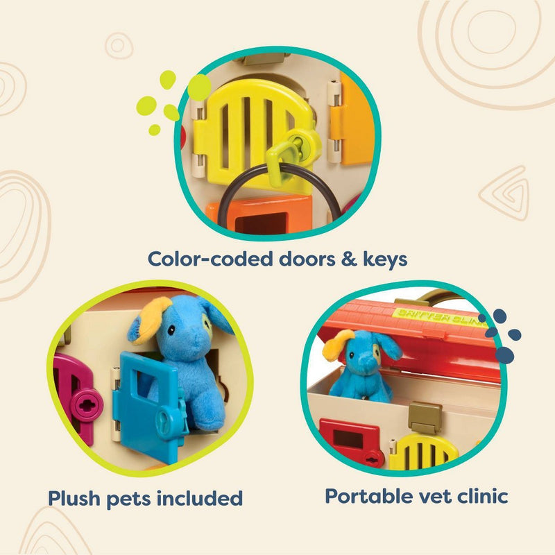 B. toys Toy Vet Kit for Kids Critter Clinic