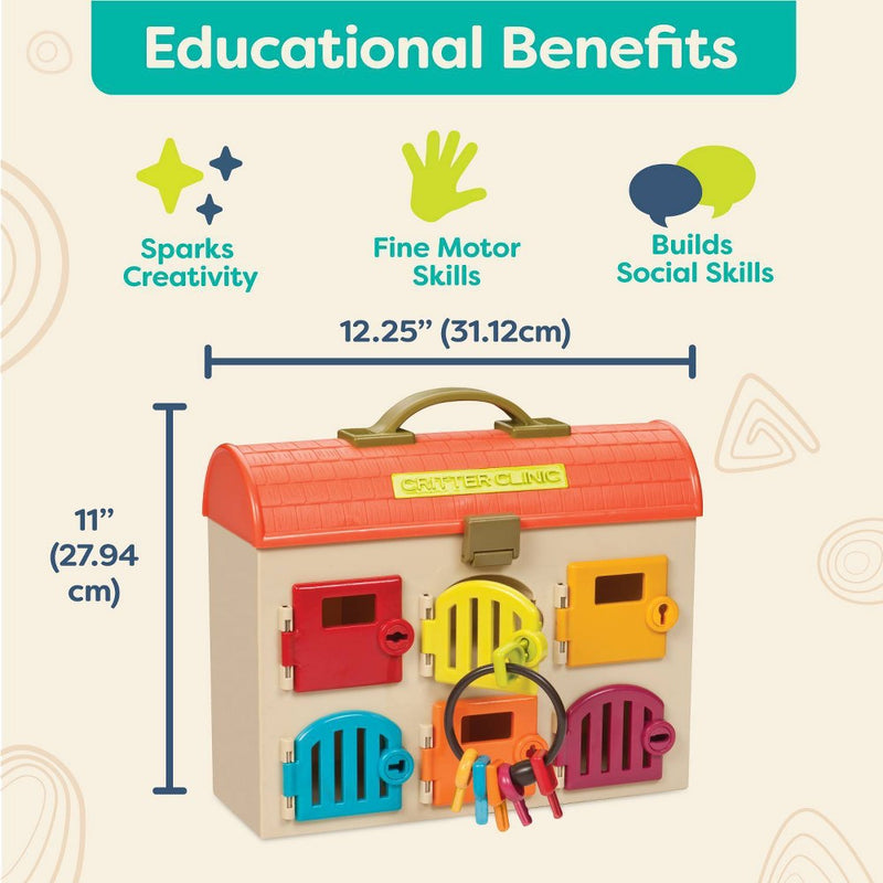 B. toys Toy Vet Kit for Kids Critter Clinic
