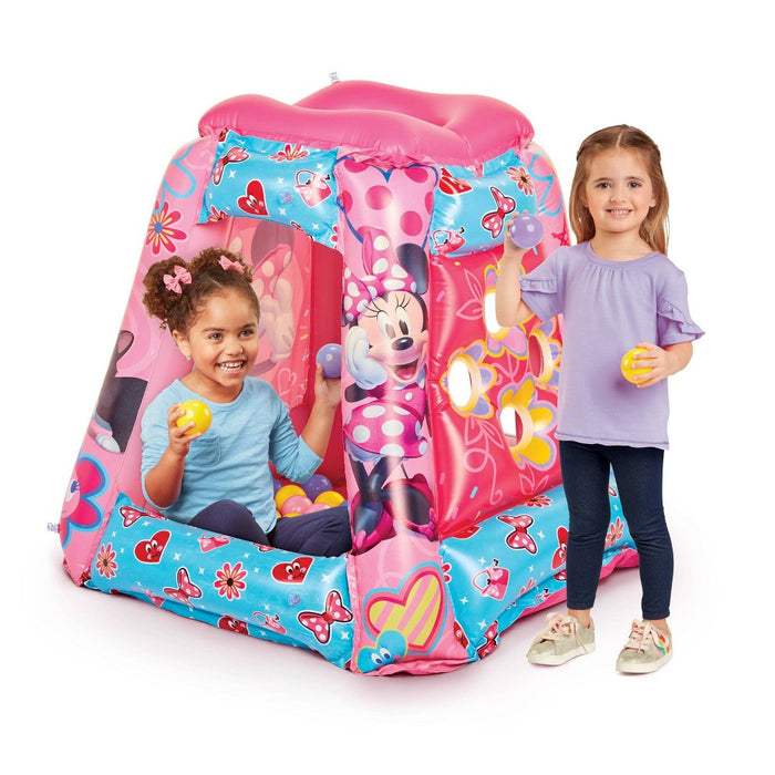 Minnie Mouse Inflatable Kids Ball Pit Playland with 20 Soft Flex Balls
