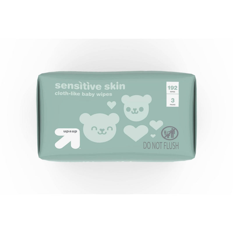 Sensitive Baby Wipes - 192ct - up & up 3PK