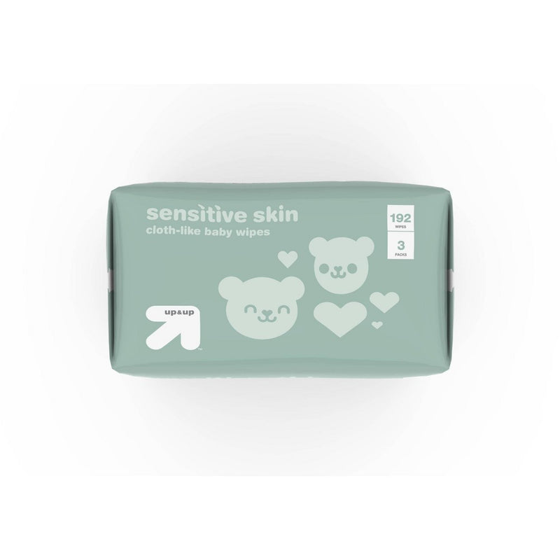 Sensitive Baby Wipes - 192ct - up & up 3PK