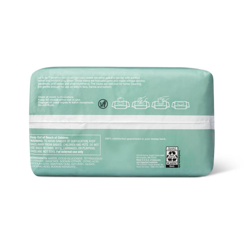 Sensitive Baby Wipes - 192ct - up & up 3PK