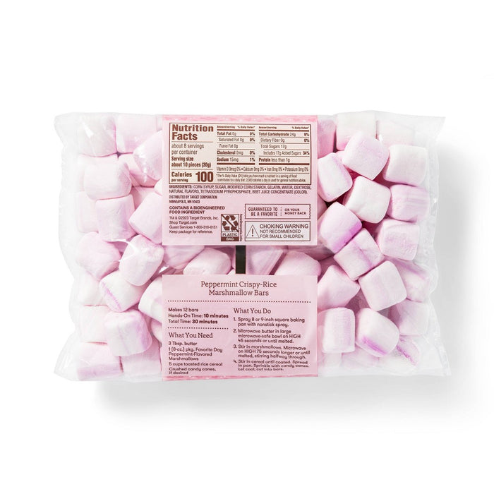 Holiday Peppermint-Flavored Marshmallows - 8oz - Favorite Day