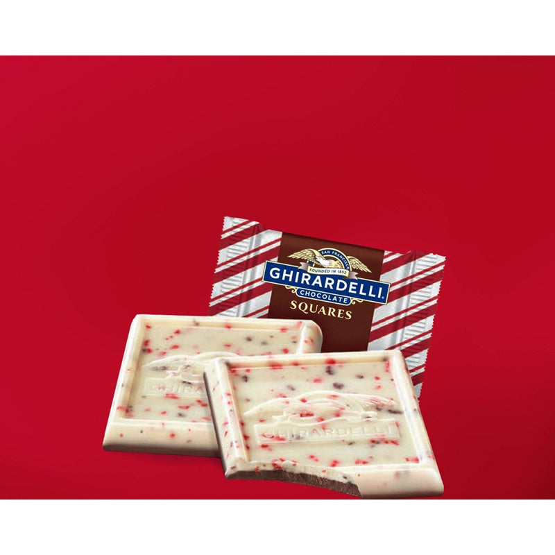 Ghirardelli Holiday Dark Chocolate Peppermint Bark Chocolate Squares - 5.26oz