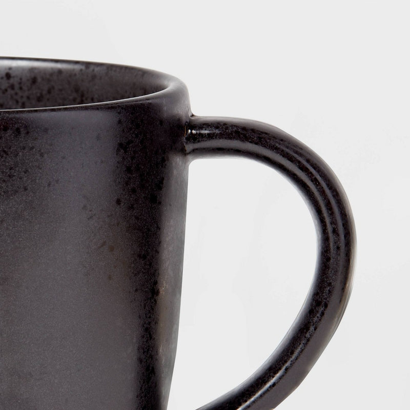 17oz Earthenware Houlton Mug Black - Threshold