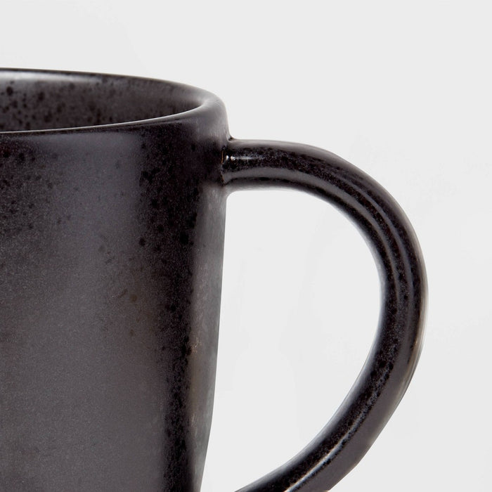 17oz Earthenware Houlton Mug Black - Threshold