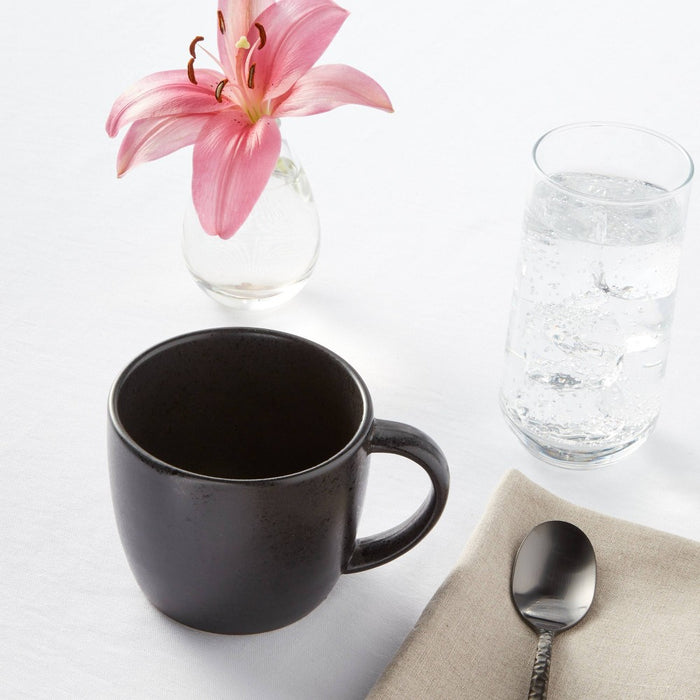 17oz Earthenware Houlton Mug Black - Threshold