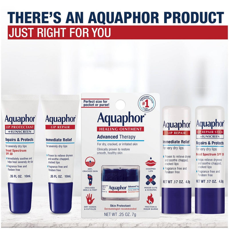 Aquaphor Immediate Relief Lip Repair Balm - 0.35 fl oz