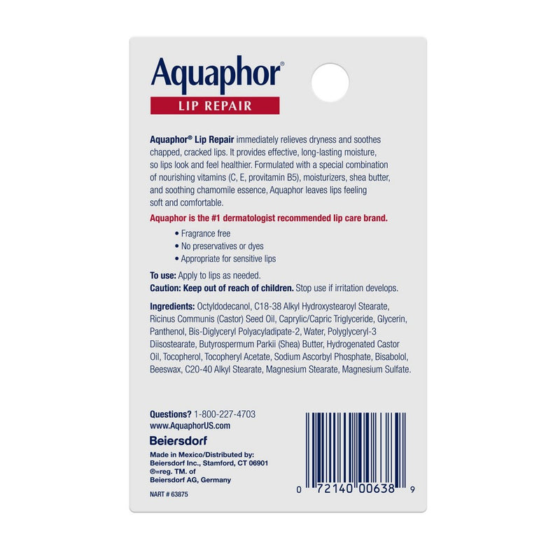 Aquaphor Immediate Relief Lip Repair Balm - 0.35 fl oz