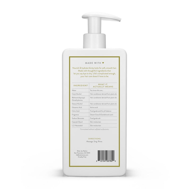 Native Fall Seasonal Desert Grass & Sandalwood Conditioner - 16.5 fl oz