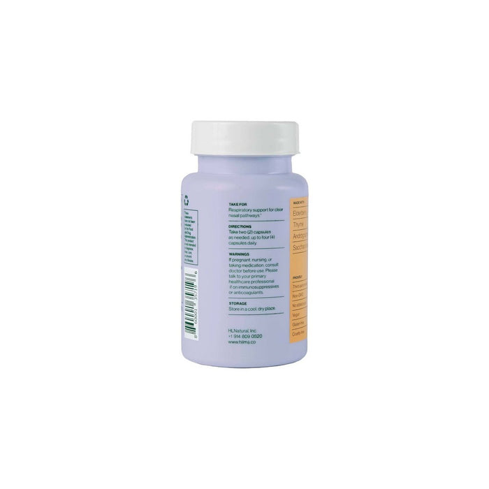 Hilma Respiratory Support Natural Decongestant Vegan Capsules - 28ct