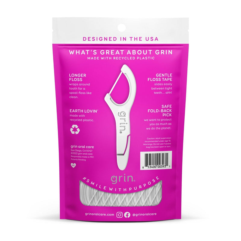 Grin Oral Care SmoothFlosspyx - Minty - 75ct
