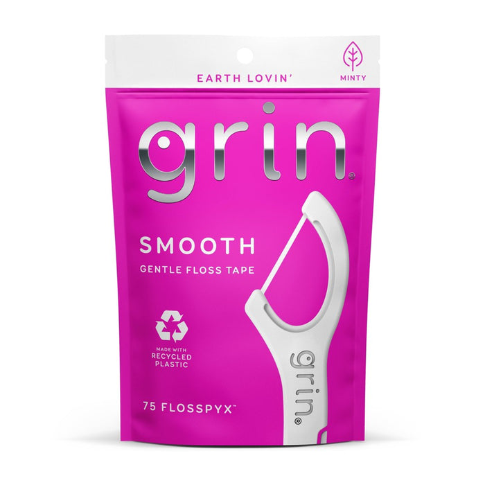 Grin Oral Care SmoothFlosspyx - Minty - 75ct