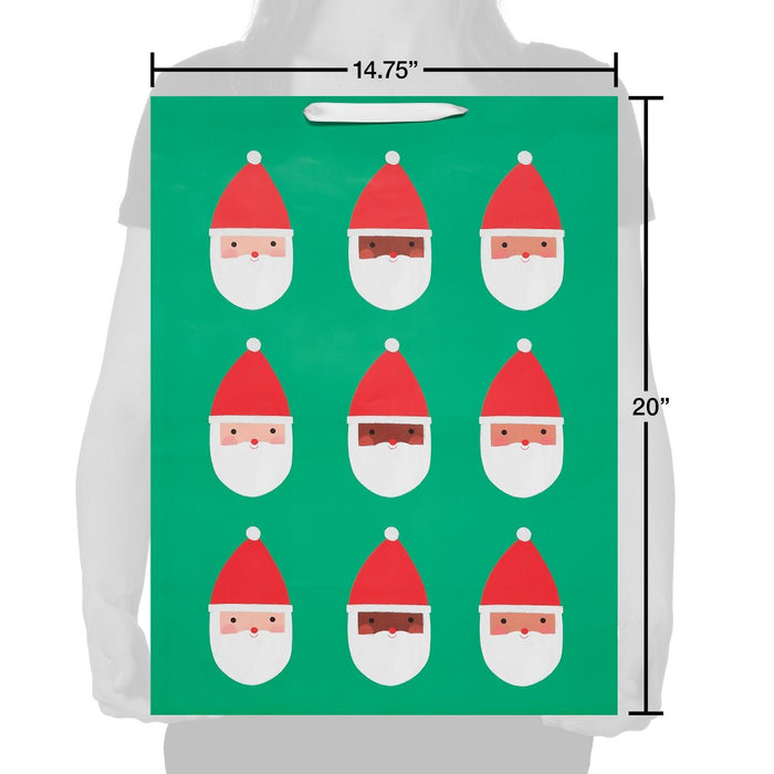 20" Multiple Santa Jumbo Christmas Gift Bag