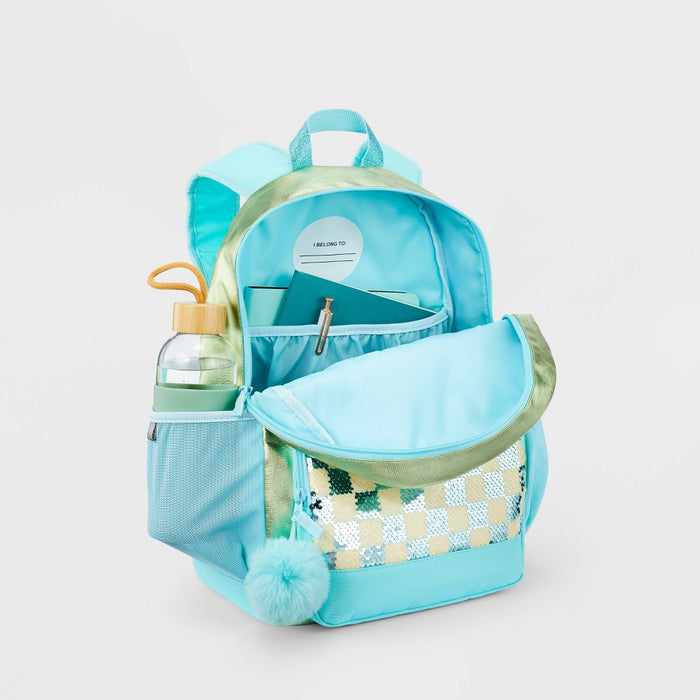 Kids' 16.5" Backpack Sequin Checkered - Cat & Jack
