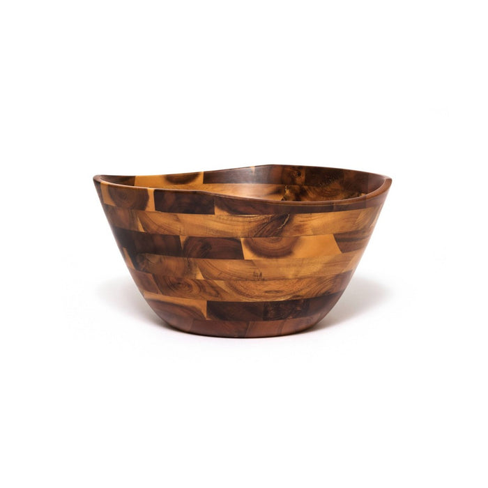 220oz Acacia Wavy Rim Serving Bowl - Lipper International