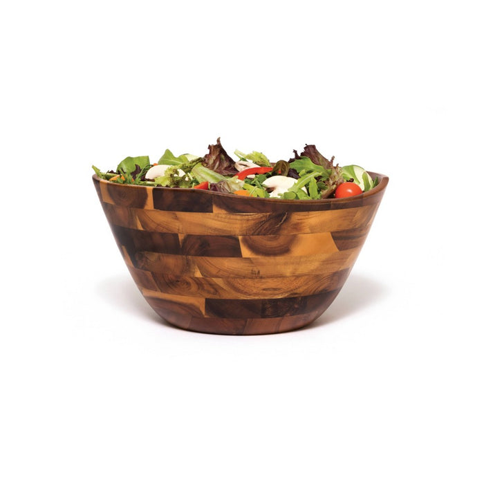 220oz Acacia Wavy Rim Serving Bowl - Lipper International