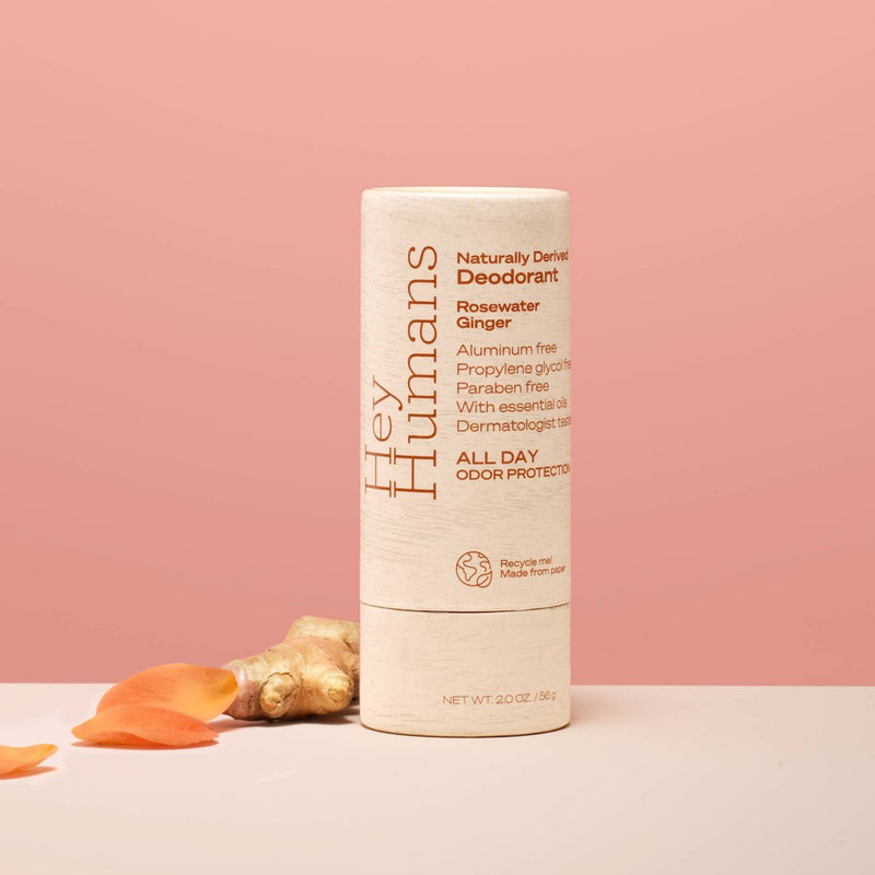 Hey Humans Rosewater Ginger Aluminum Free Women's Deodorant - 2oz