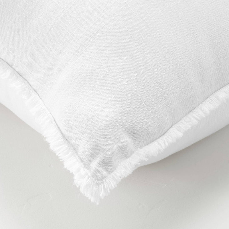 King Euro Heavyweight Linen Blend Throw Pillow White - Casaluna (LOCAL PICKUP ONLY)