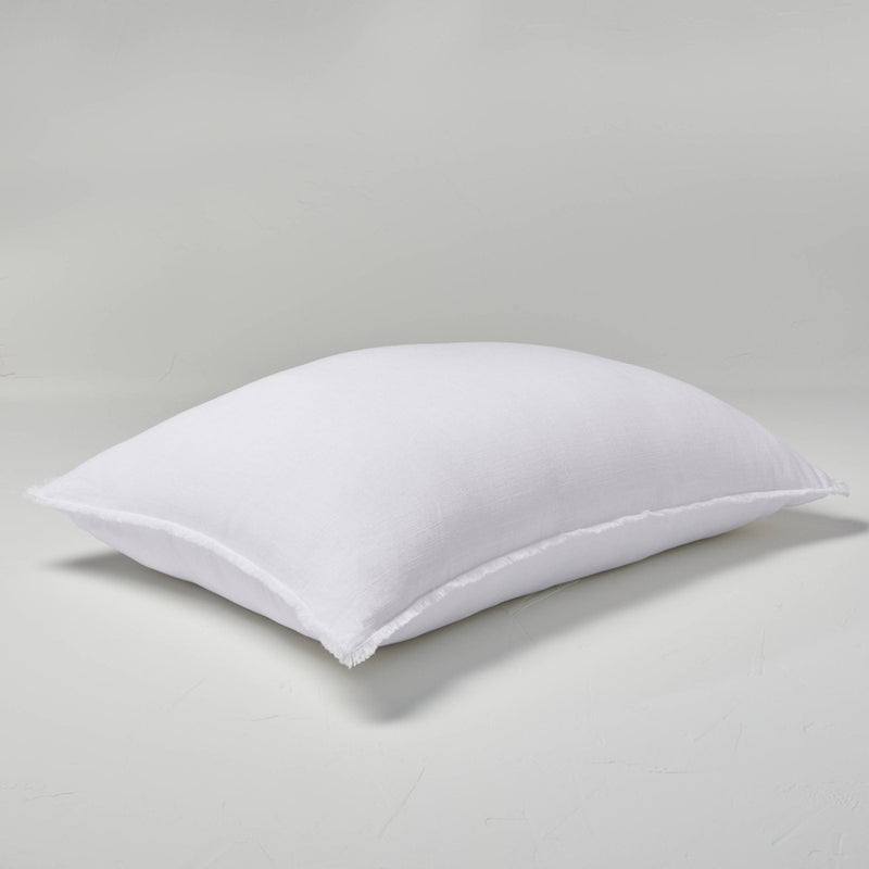King Euro Heavyweight Linen Blend Throw Pillow White - Casaluna (LOCAL PICKUP ONLY)