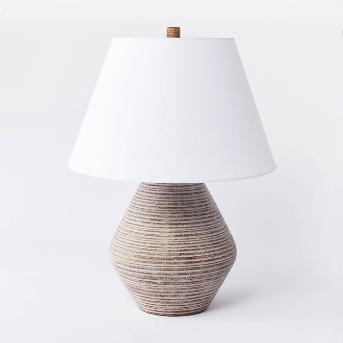 Assembled Resin Table Lamp Tan - Threshold designed with Studio McGee (LOCAL PICKUP ONLY)