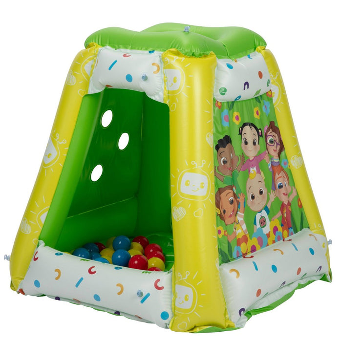 Cocomelon Inflatable Kids Ball Pit Playland with 20 Soft Flex Balls