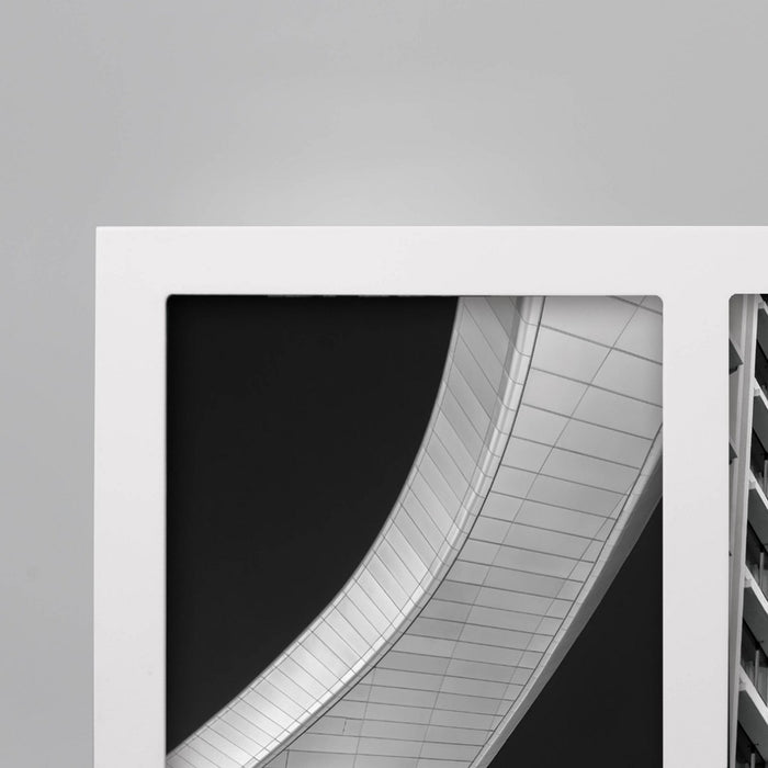 7.91" x 10.94" Thin Double Opening Frame Holds 2 (5" x 7") Photos White - Room Essentials