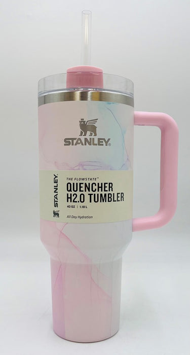 Stanley 40 oz Stainless Steel H2.0 Flowstate Quencher Tumbler Watercolor Tulle