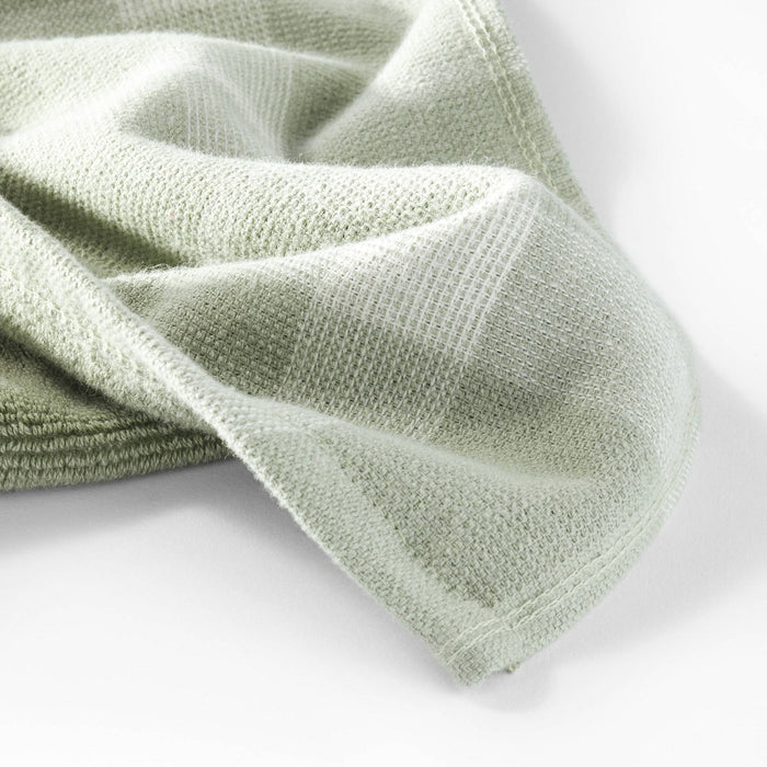 Dual Sided Terry Kitchen Towel Sage Green/Cream - Figmint
