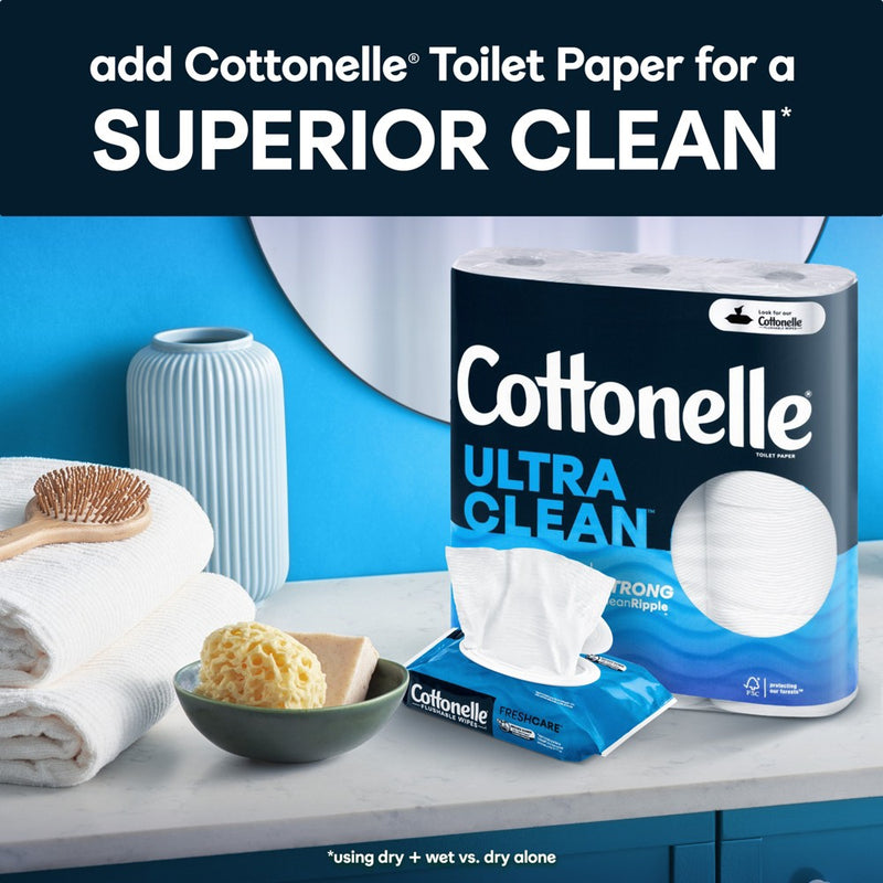 Cottonelle Flushable Wet Wipes - 14ct