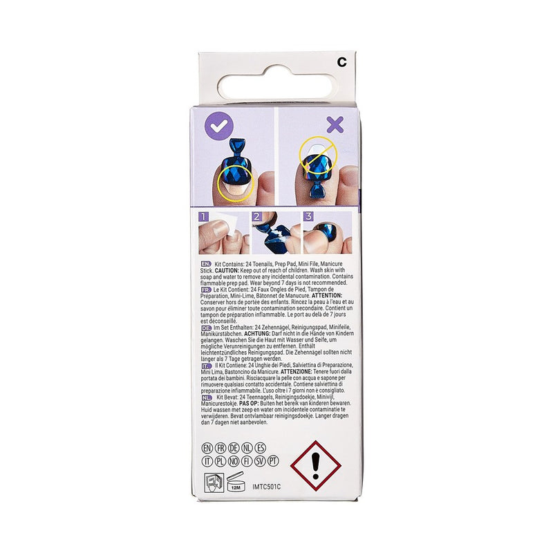 imPRESS Press-On Manicure Square Fake Toenails - Better Days - 27ct