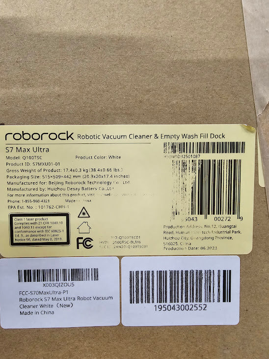 Roborock S7 Max Ultra Robot Vacuum White *BRAND NEW* (LOCAL PICKUP ONLY)