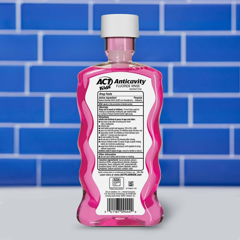 ACT Kids' Bubblegum Blowout Fluoride Rinse - 16.9oz