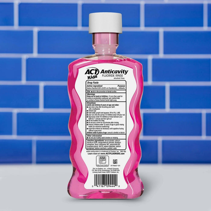ACT Kids' Bubblegum Blowout Fluoride Rinse - 16.9oz