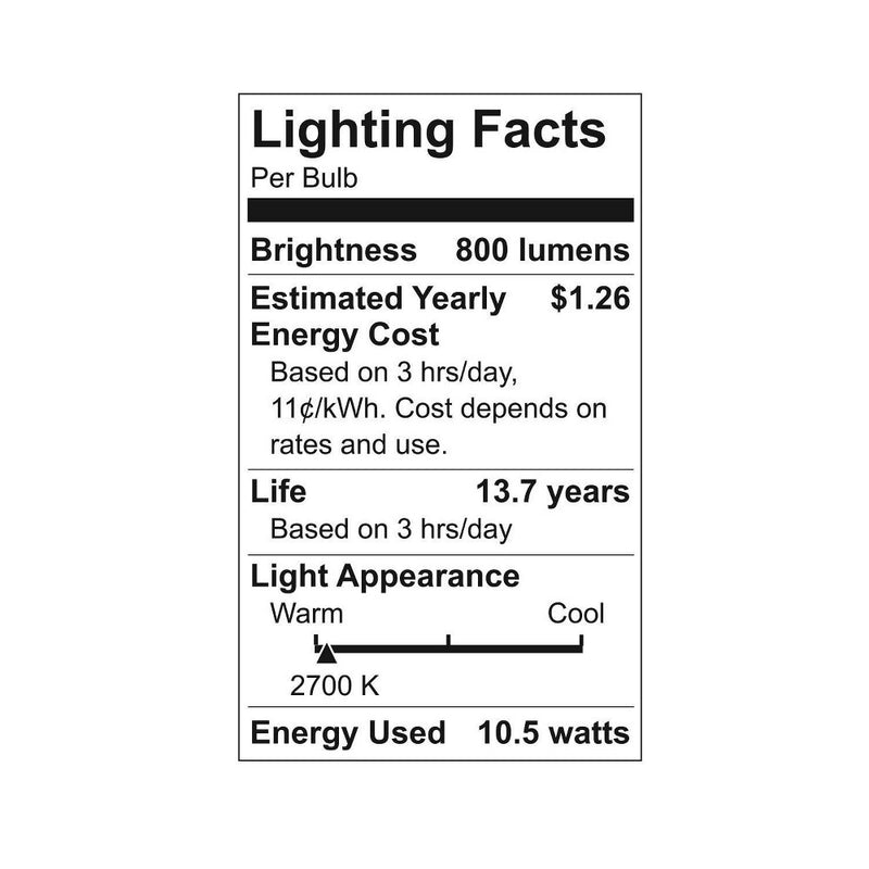 GE Household Lighting 4pk 10W 60W Equivalent Relax LED HD Light Bulbs Soft White