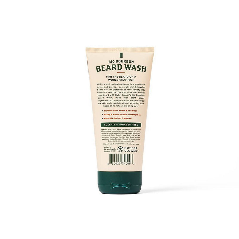 Duke Cannon Big Bourbon Beard Wash - Hydrating Beard Wash for Men - 6 fl. oz