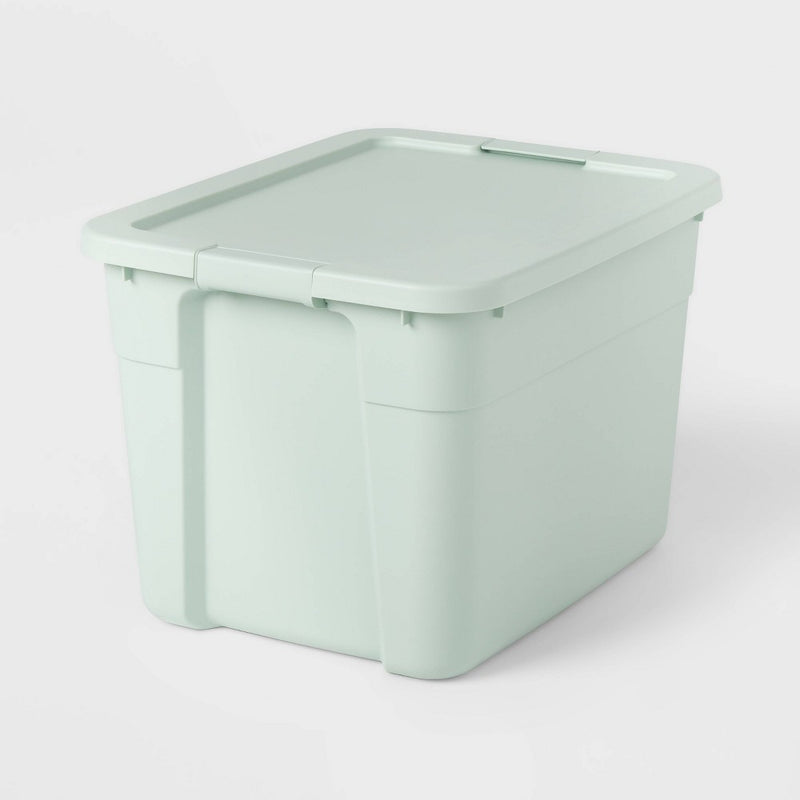20gal Latching Storage Tote Dark Green - Brightroom (LOCAL PICKUP ONLY)