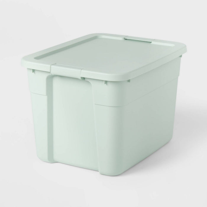 20gal Latching Storage Tote Dark Green - Brightroom