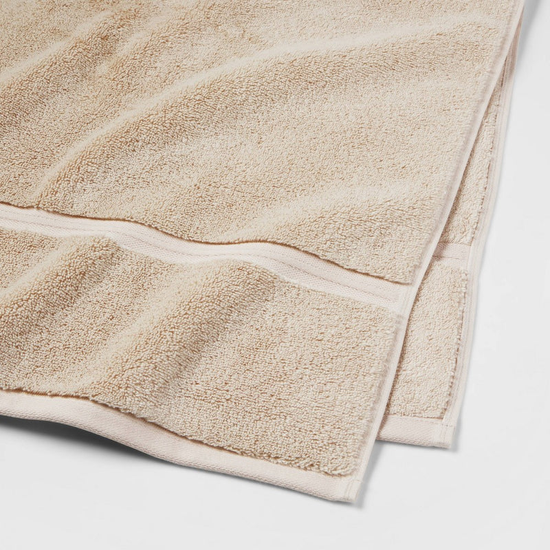 Oversized Spa Plush Bath Towel Almond - Threshold