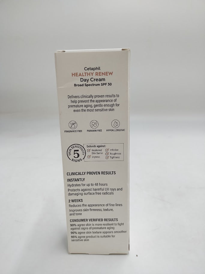 Cetaphil Healthy Renew Day Face Cream - SPF 30 - 1.7oz EXP:01/2027