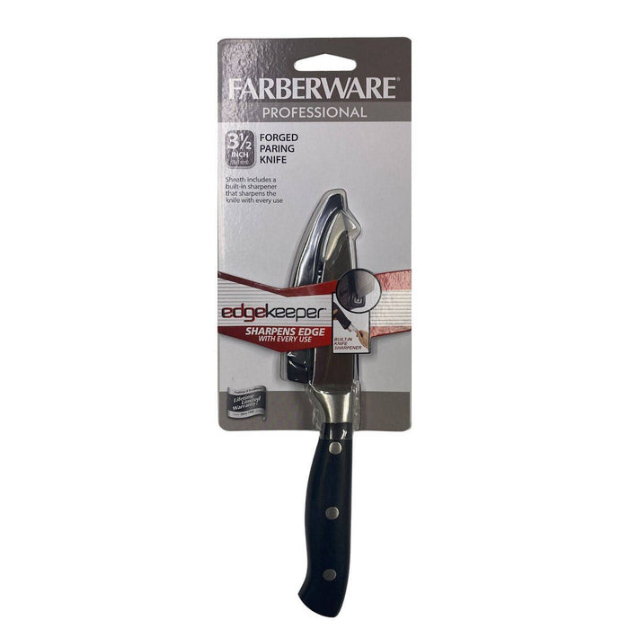 Farberware Edgekeeper 3.5" Paring Knife Black/Gray