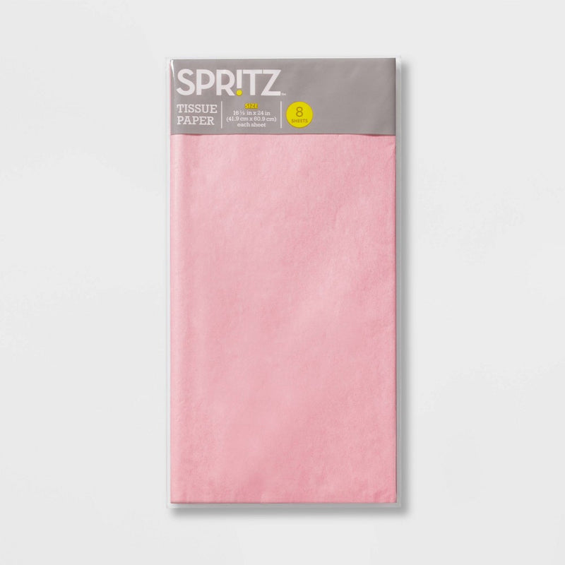 8ct Pegged Tissue Papers Pink - Spritz