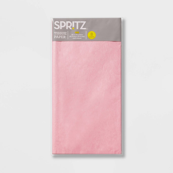 8ct Pegged Tissue Papers Pink - Spritz