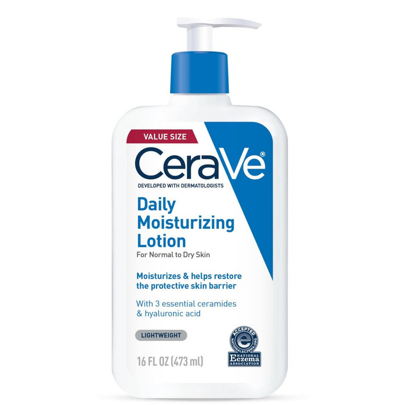 CeraVe Daily Face and Body Moisturizing Lotion for Normal to Dry Skin - Fragrance Free - 16 fl oz