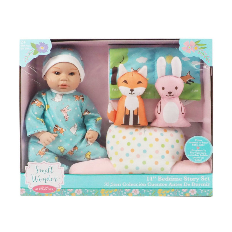 Madame Alexander Small Wonder 14" Bed Time Story Boy Set - Blue Eyes