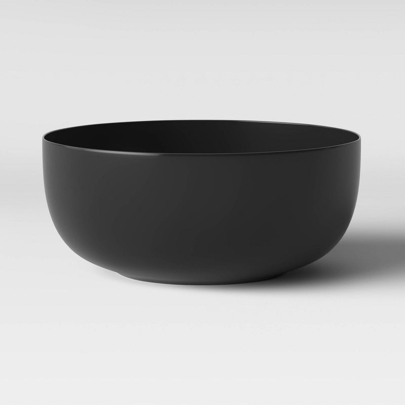140oz Plastic Serving Bowl Black - Made By Design